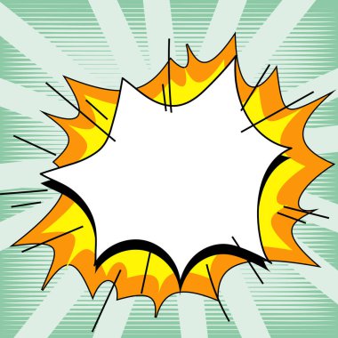 Comics Design Frames. Photo Frame Set With Boom Bubbles For Design Collage