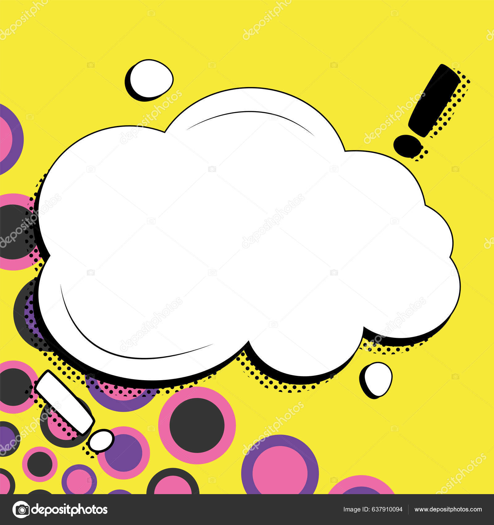 Speech Bubble Copy Space Background Template Framework Ads.