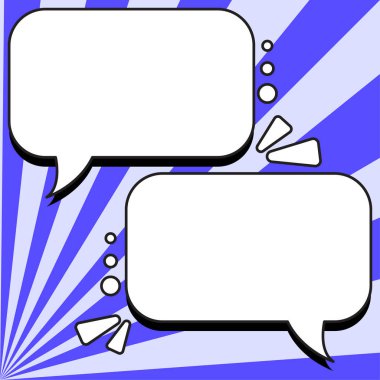 Comics Design Frames. Photo Frame Set With Boom Bubbles For Design Collage