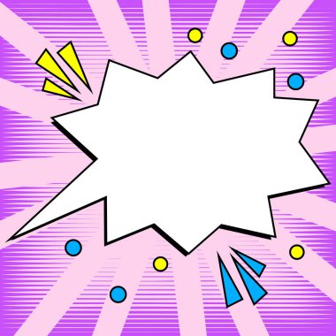 Comics Design Frames. Photo Frame Set With Explosion For Add Collage