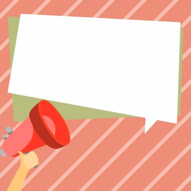 Bright Illustration Of Megaphone Making Loudly Brand New Infolmation.