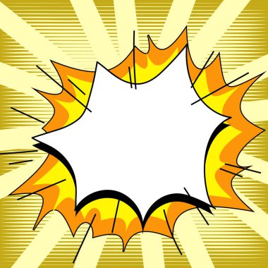 Comics Design Frames. Photo Frame Set With Boom Bubbles For Design Collage