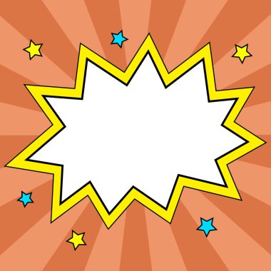 Comics Design Frames. Photo Frame Set With Boom Bubbles For Design Collage