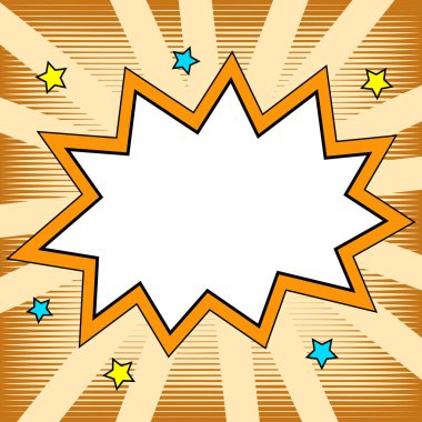 Comics Design Frames. Photo Frame Set With Explosion For Add Collage