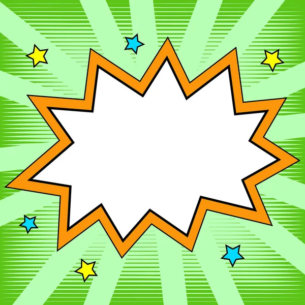 Speech Bubble With Copy Space Over Background. Template Framework For Ads