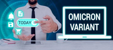 Omicron Variant 'a ilham veren metni, yeni bir tür koronavirüsün yol açtığı hafif ya da şiddetli solunum hastalığını gösteriyor.