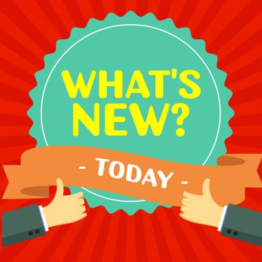 En Son Güncelleme Eğilimleri Haberleri Hakkında Soran Yeni ve İnternet Konseptini Gösteren Tabela