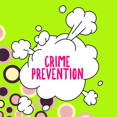 Conceptual display Crime Prevention, Internet Concept Federal Offense actions Illegal Activities punishable by Law