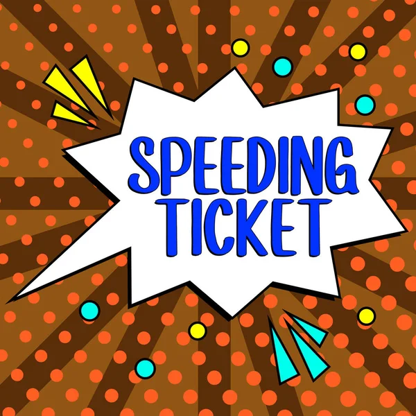 Handwriting Text Speeding Ticket Business Overview Psychological Test Maximum Speed — Zdjęcie stockowe