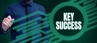 Conceptual display Key Success, Conceptual photo main measure of effectiveness and productivity