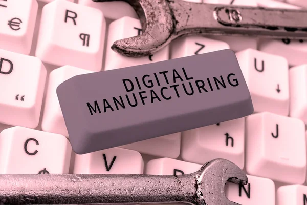 Inspiration showing sign Digital Manufacturing, Concept meaning Working over the internet World of Opportunities