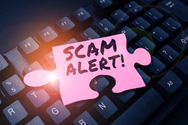 El yazısı dolandırıcılığı uyarısı, iş fikri birini entrika ya da dolandırıcılık ihbarı konusunda uyarıyor.