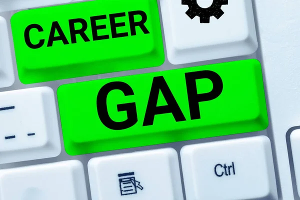 Conceptual Display Career Gap Business Idea Scene You Stop Working — Stock Photo, Image