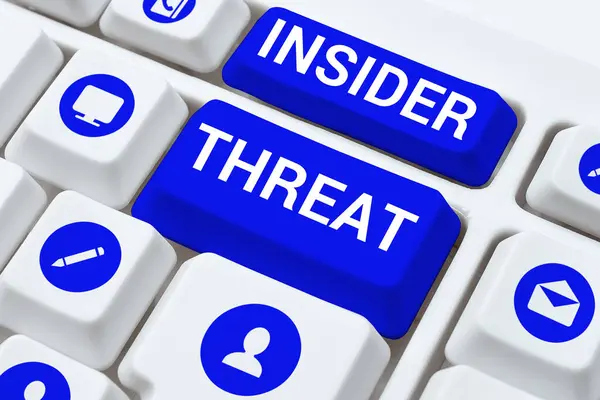 Text showing inspiration Insider Threat, Business showcase security threat that originates from within the organization