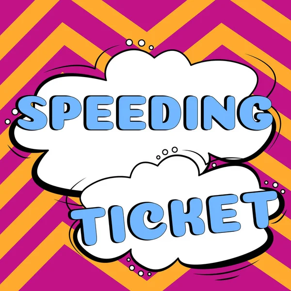 Tekst Met Inspiratie Speeding Ticket Conceptuele Foto Psychologische Test Voor — Stockfoto