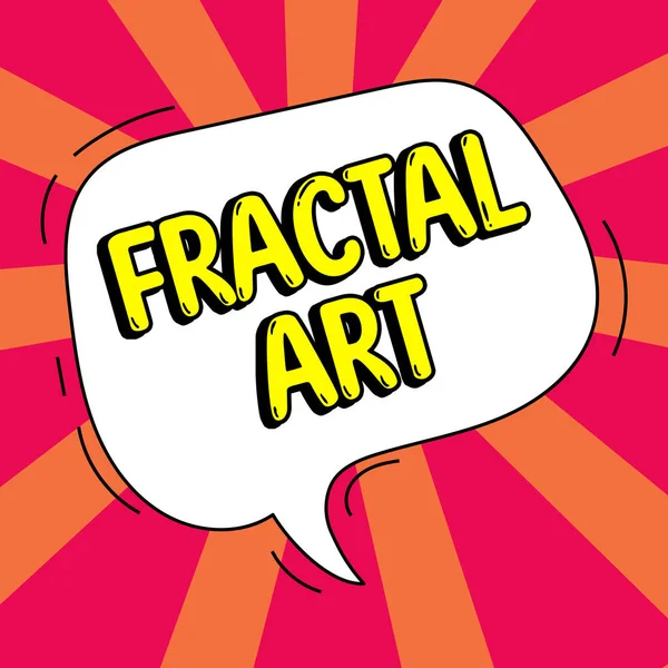 Yazısı Metni Fractal Art Genel Tartışma Için Kullanılan Web Sitesinin — Stok fotoğraf