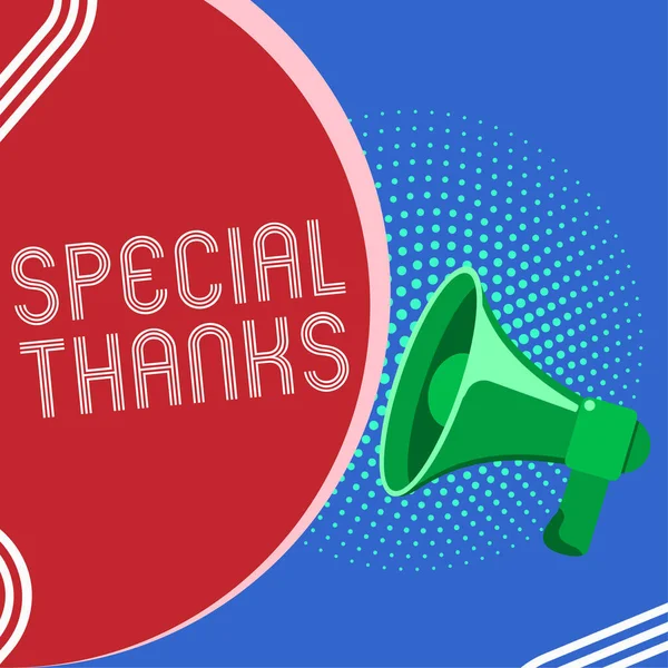 Handwriting Text Special Thanks Business Approach Expression Appreciation Gratitude Acknowledgment — Stockfoto