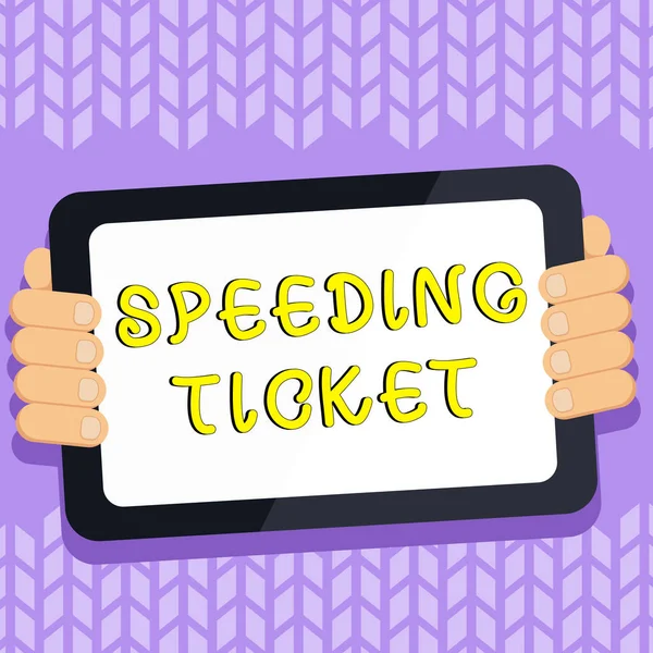 Znak Wyświetlający Bilet Prędkość Słowo Wpisany Teście Psychologicznym Dla Maksymalnej — Zdjęcie stockowe