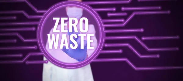 Текст Показує Натхнення Zero Waste Бізнес Ідея Промислова Відповідальність Включає — стокове фото