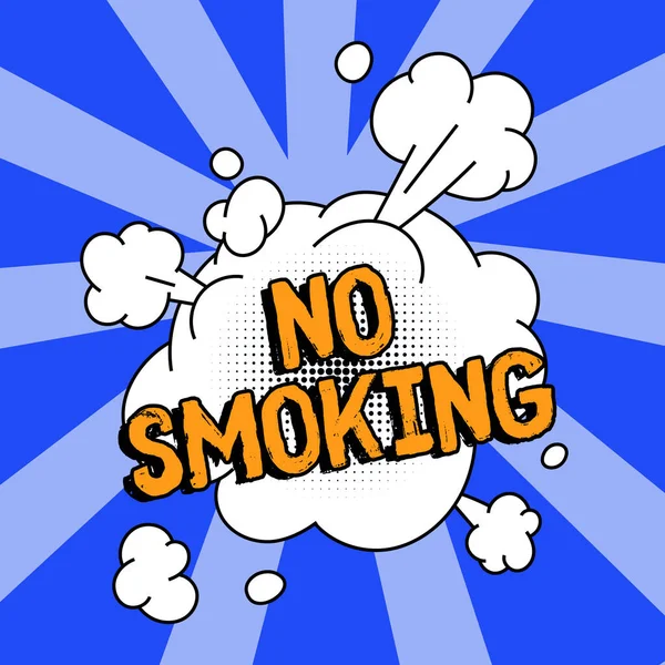 Escrita Mão Texto Smoking Visão Geral Negócios Usando Tabaco Proibida — Fotografia de Stock