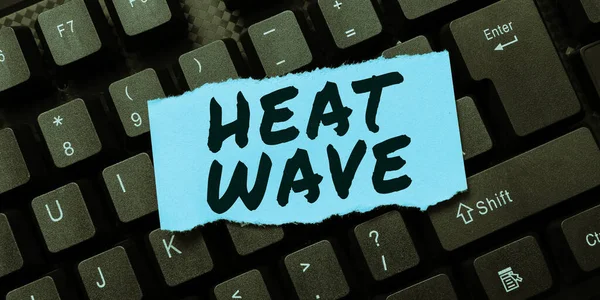 Inspiration Showing Sign Heat Wave Business Overview Prolonged Period Abnormally — Stock Fotó