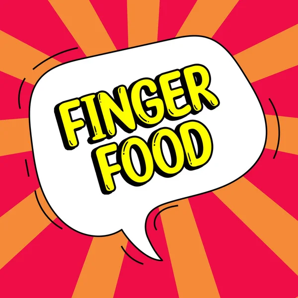 Text Caption Presenting Finger Food Business Overview Products Digestives Held — Stok fotoğraf