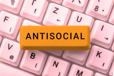 Text caption presenting Antisocial, Business idea hostile or harmful to organized society being marked deviating