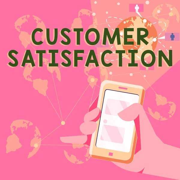 Text Ukazující Inspiraci Spokojenost Zákazníka Podnikatelský Záměr Překročit Očekávání Spotřebitele — Stock fotografie