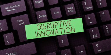 Kavramsal manşet Yıkıcı İnovasyon, Gelişmekte olan teknolojinin neden olduğu ticari gösteri dönüşümü