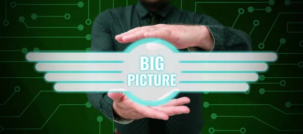 Szöveg Megjelenítése Big Picture Üzleti Koncepció Legfontosabb Tények Bizonyos Helyzetekről — Stock Fotó