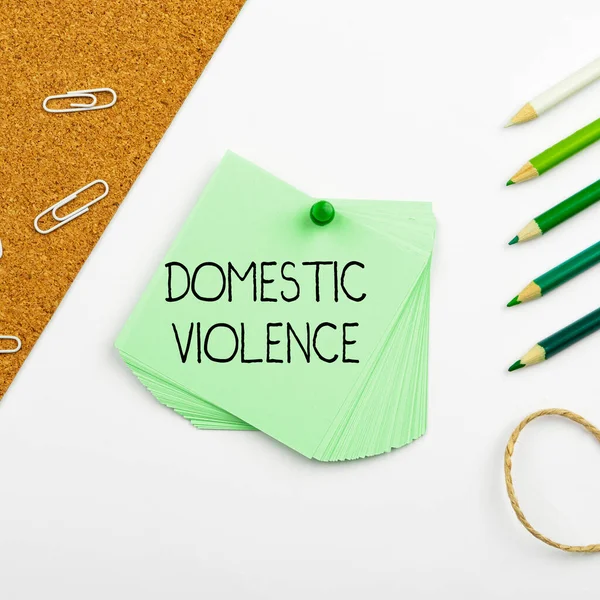 Inspiration Showing Sign Domestic Violence Conceptual Photo Violent Abusive Behavior — Stockfoto
