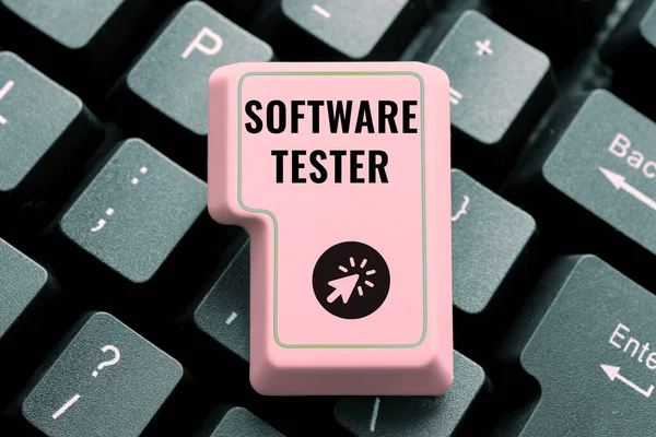 Conceptual Display Software Tester Business Showcase Implemented Protect Software Malicious — Stock Photo, Image