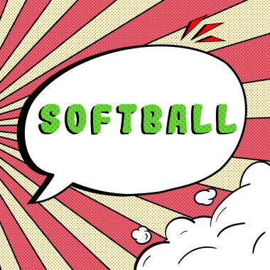 Kavramsal manşet Softball, beyzbola benzer bir spor üzerine yazılmış sözcük top ve sopayla oynanır.