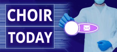 Kavramsal gösteri korosu, iş konsepti bir grup şarkı söylemek için organize edildi.