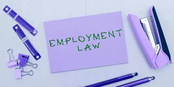 Conceptual Display Employment Law Business Idea Deals Legal Rights Duties —  Fotos de Stock