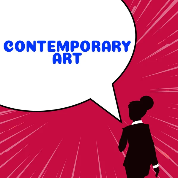 Writing Displaying Text Contemporary Art Business Concept Made Today Living — Stockfoto