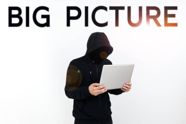 Belirli durum ve etkileriyle ilgili en önemli olgular üzerine yazılmış Büyük Resim, Sözcük yazılı metin işareti