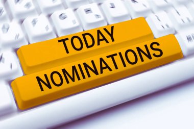 İlham verici adaylıkları, kavramsal fotoğrafı, iş veya pozisyon için birini önerme eylemini gösteren metin