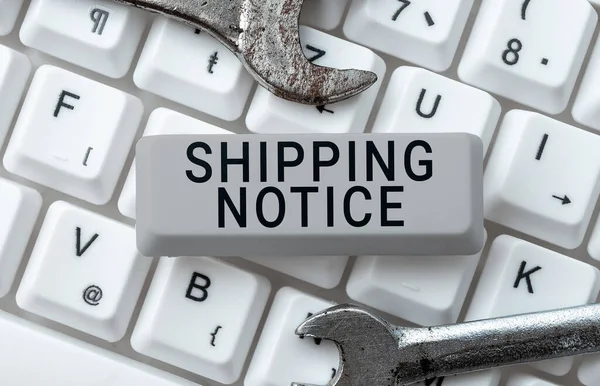 Conceptual display Shipping Notice, Word for ships considered collectively especially those in particular area