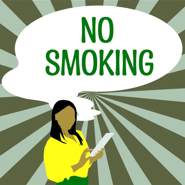 Escrevendo Exibindo Texto Smoking Conceito Significado Usando Tabaco Proibido Neste — Fotografia de Stock