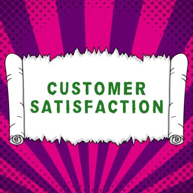 Handwriting text Customer Satisfaction, Concept meaning Exceed Consumer Expectation Satisfied over services