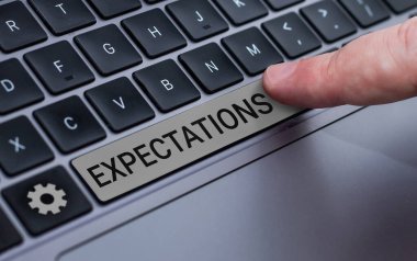Conceptual caption Expectations, Internet Concept Strong belief that something will happen or be the case
