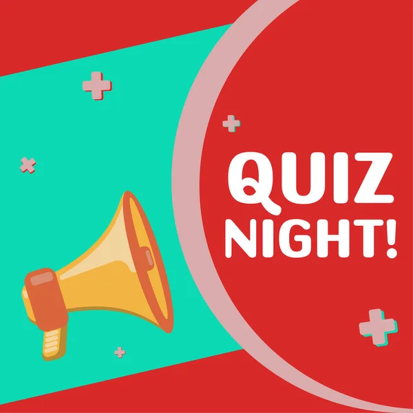 Writing Displaying Text Quiz Night Word Written Evening Test Knowledge — 스톡 사진