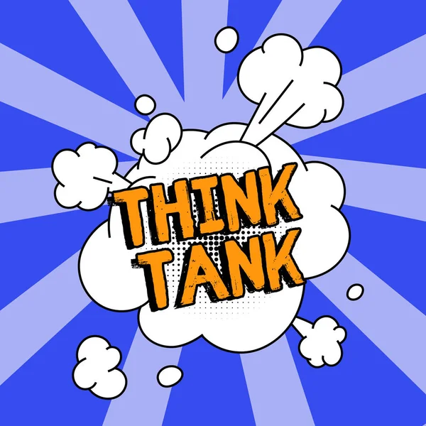 Tekst Pisma Think Tank Internet Concept Myślenie Innowacyjnych Cennych Rozwiązaniach — Zdjęcie stockowe
