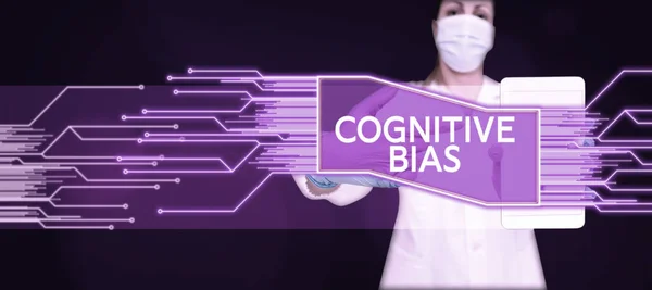 Inspiration showing sign Cognitive Bias, Conceptual photo Psychological treatment for mental disorders