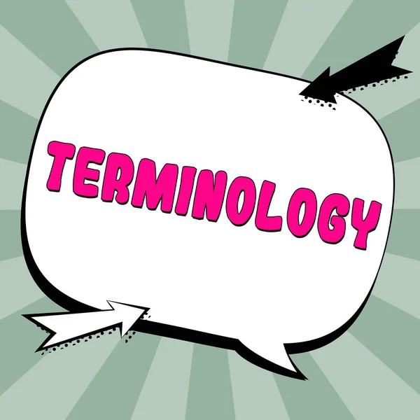 Çalışmalarda Kullanılan Terminoloji Yaklaşım Terimlerini Gösteren Imzalar — Stok fotoğraf