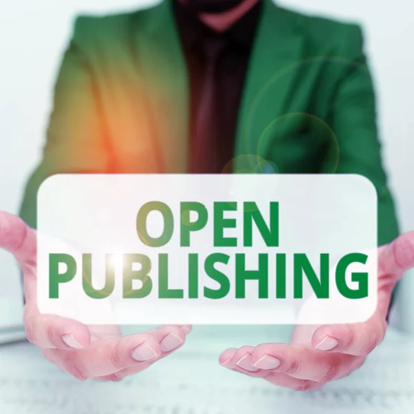 Inspiration Showing Sign Open Publishing Concept Meaning Online Access Many — Fotografia de Stock