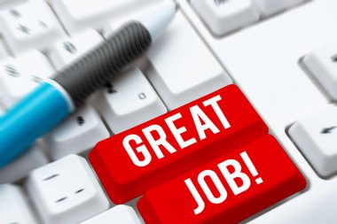 Büyük İş, İş yaklaşımı sunan metin başlığı birini çok iyi yaptığı bir şey için övmek için kullanılır