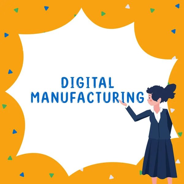 Writing displaying text Digital Manufacturing, Business concept Working over the internet World of Opportunities