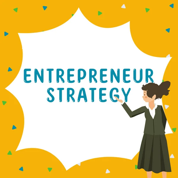 Inspiráló Szöveg Vállalkozói Stratégia Üzleti Megközelítés Termelőfajta Vállalaton Belül — Stock Fotó